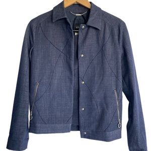 Versace 2 Piece Jacket Blazer Snap Button & Skirt Suit Set